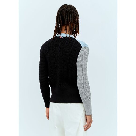 THOM BROWNE Cable Knit Cardigan - Picture 6 of 6